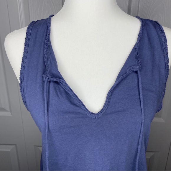 🔥SOLD🔥Abercrombie & Fitch Tank Top Slate Blue Size Small - Picture 2 of 16